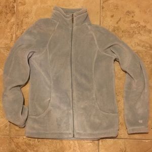 Light Blue Full Zip Fleece Jacket